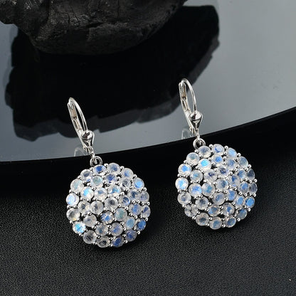 Moonstone Cluster Earrings – For Emotional Healing & Balance