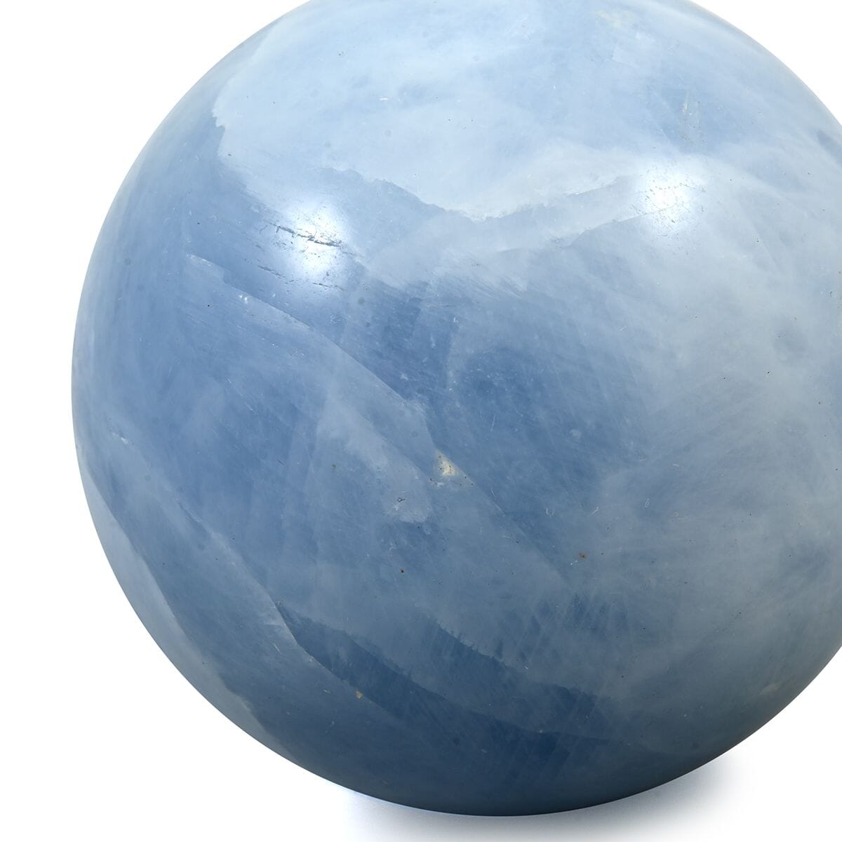 Natural Calcite Blue Sphere – Add Elegance and Tranquility to Any Room