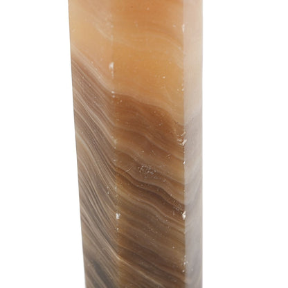 Brown Calcite Prism Tower – A Piece for Energy and Elegance