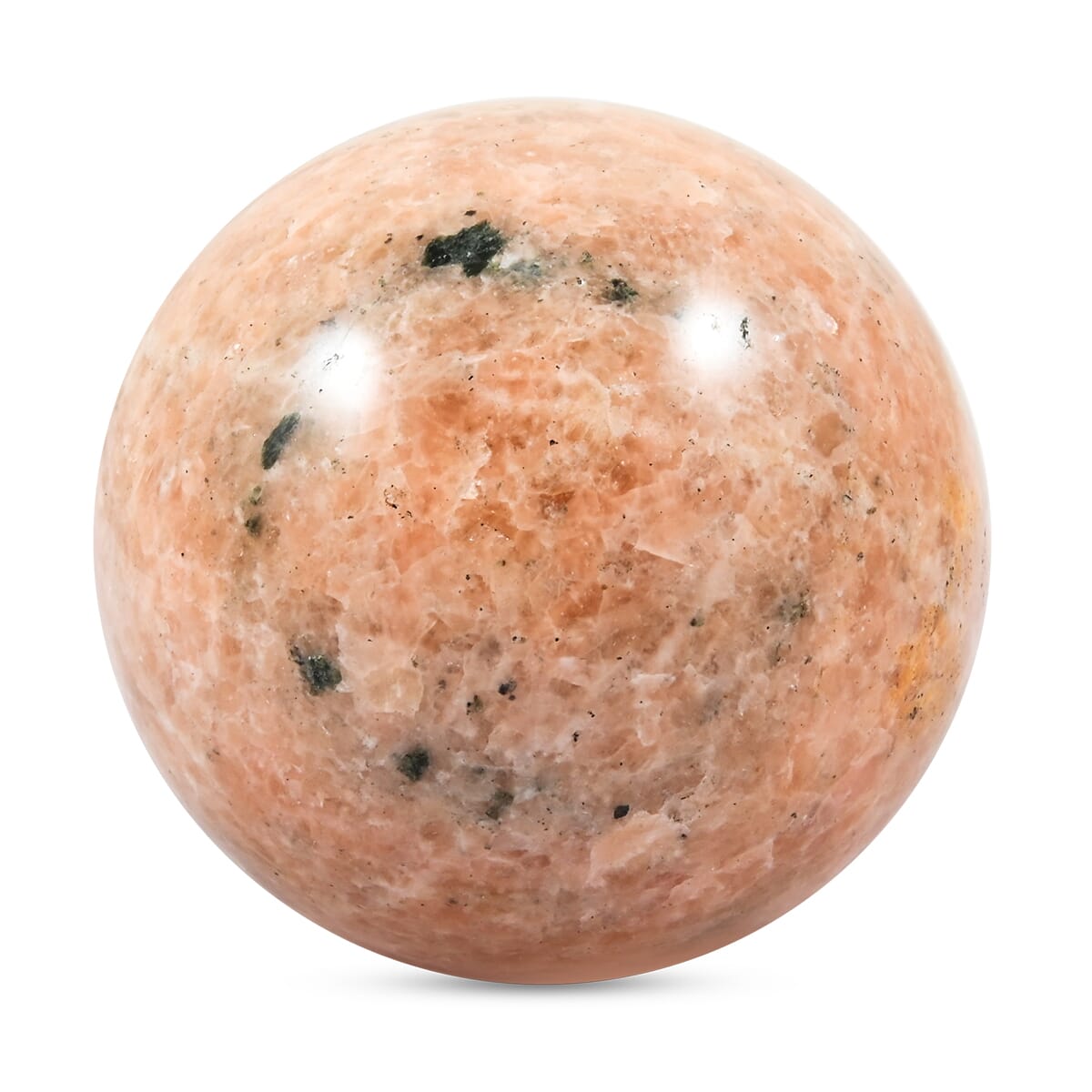 Cipollino Orange Sphere – A Stunning Marble Display for Your Home