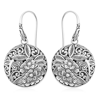 Bali Legacy Sterling Silver Floral Earrings – A Timeless Expression of Craftsmanship and Beauty