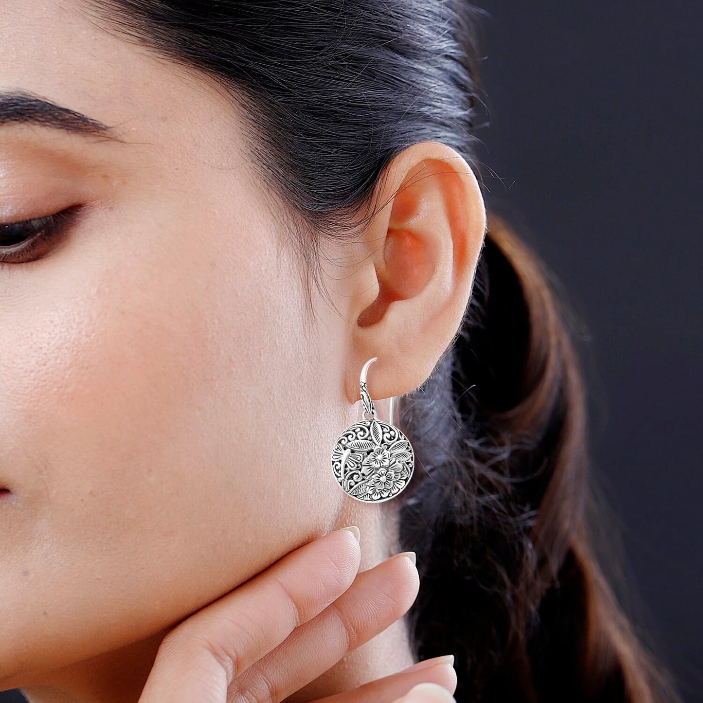 Bali Legacy Sterling Silver Floral Earrings – A Timeless Expression of Craftsmanship and Beauty
