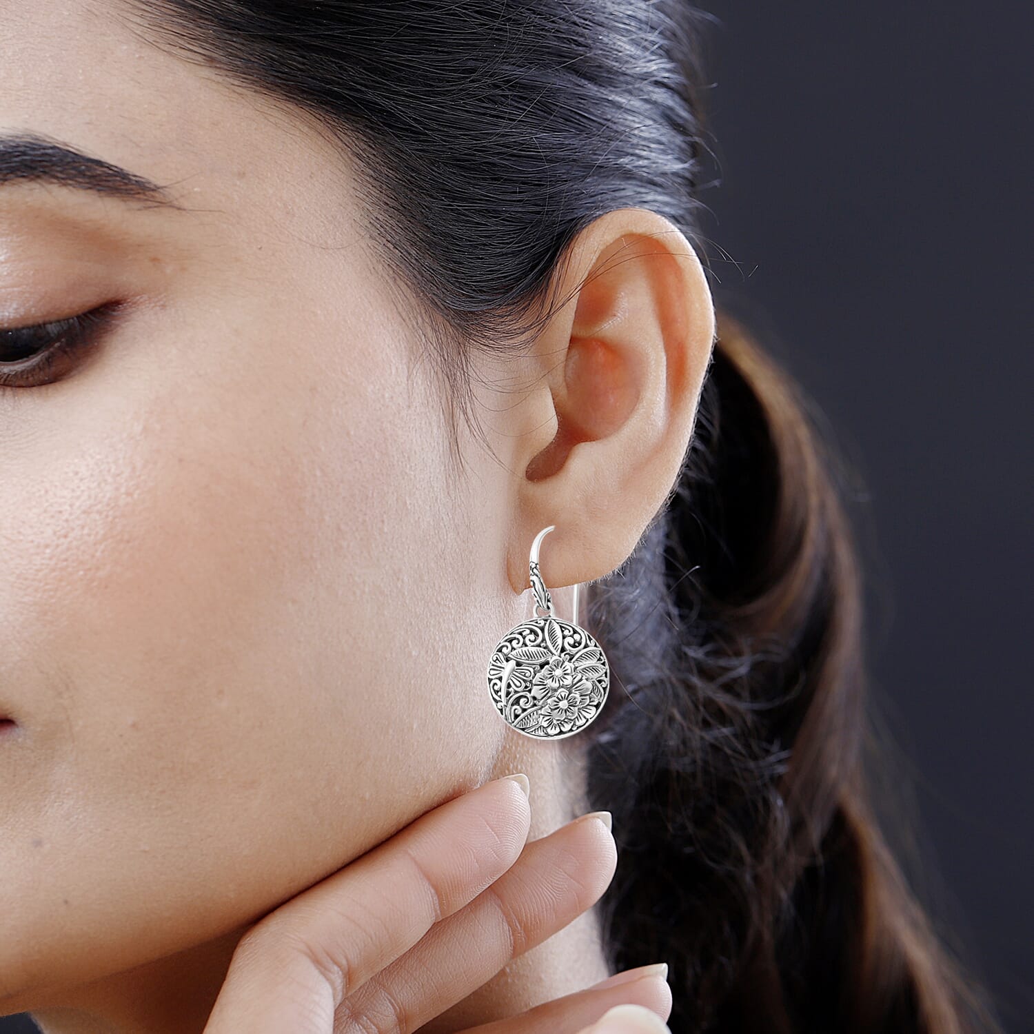 Bali Legacy Sterling Silver Floral Earrings – A Timeless Expression of Craftsmanship and Beauty