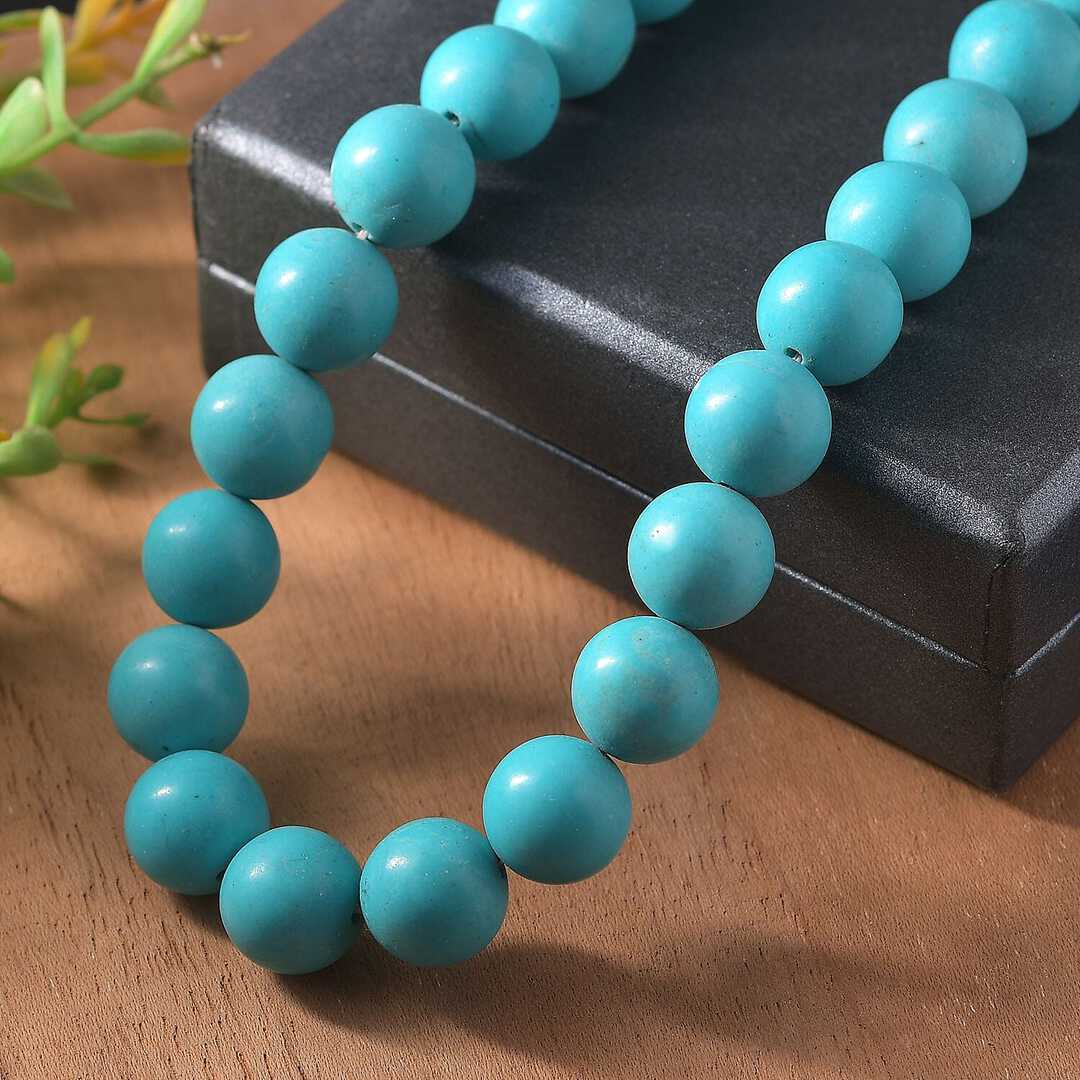 Blue Howlite Bead Necklace – Calm You Can Wear