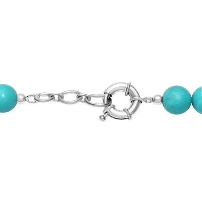 Blue Howlite Bead Necklace – Calm You Can Wear
