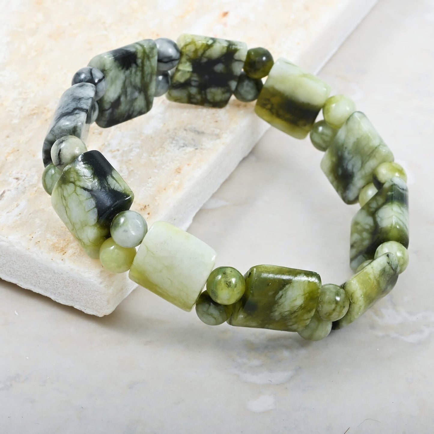 Gemstone Tanker Bracelet – For Strength & Courage