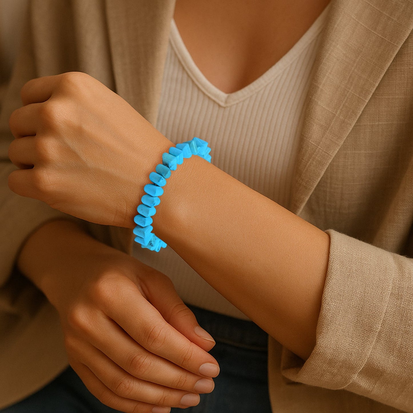 Turquoise Stretch Bracelet – Communicate With Confidence