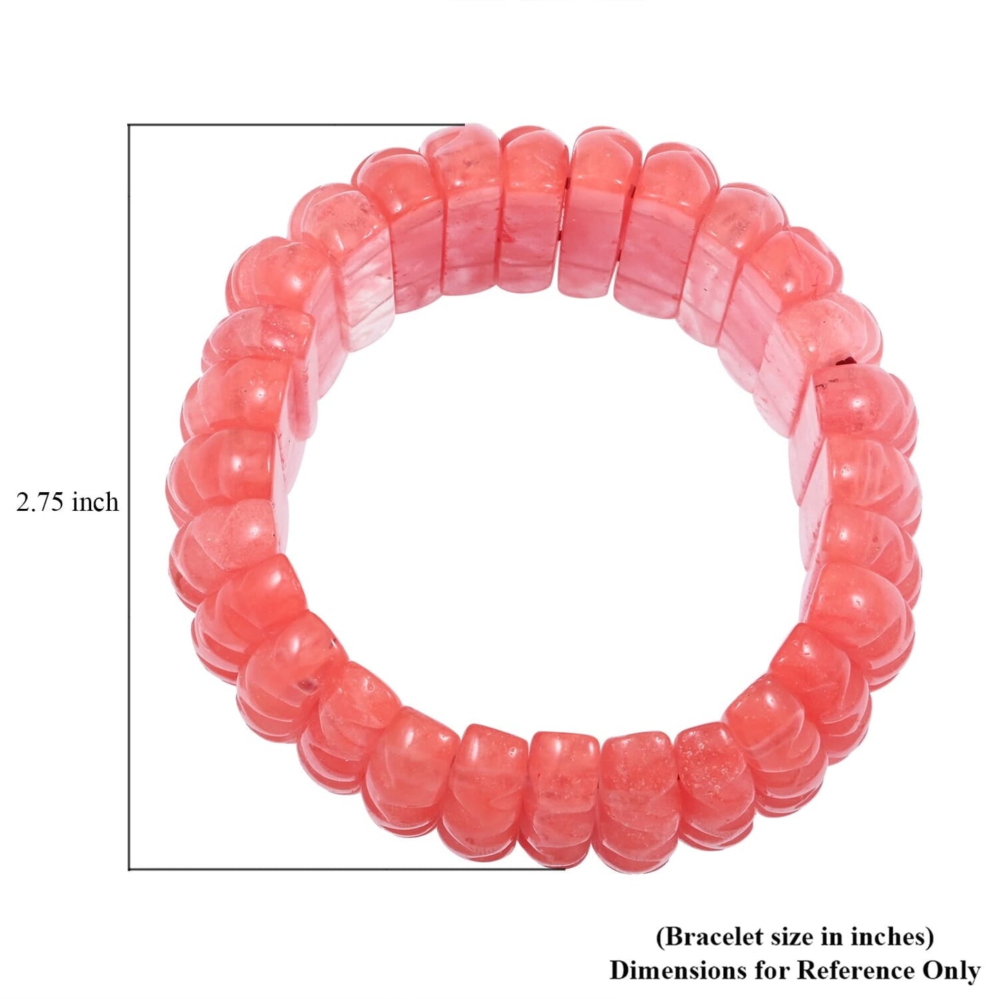 Carved Gemstone Wavy Bracelet – For Positivity & Manifestation