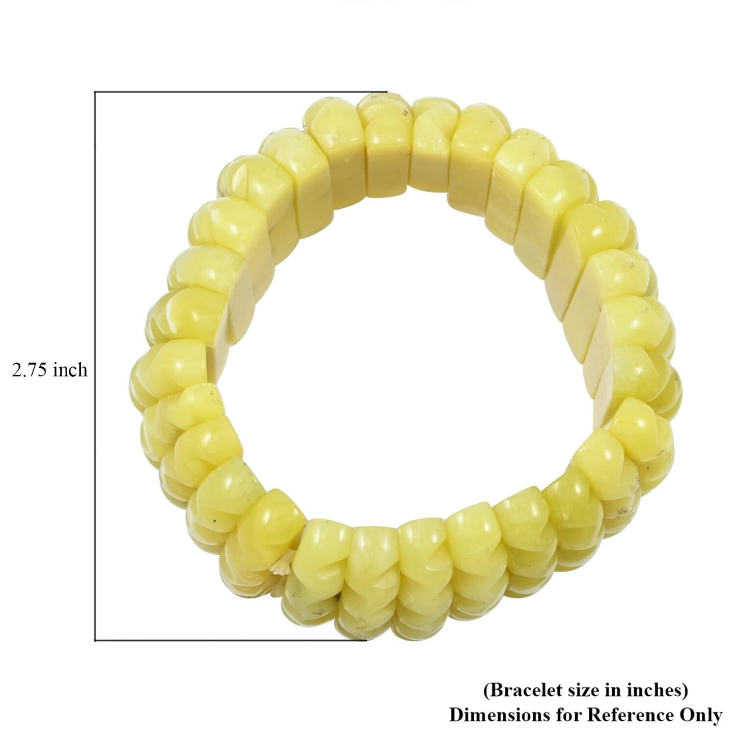 Carved Gemstone Wavy Bracelet – For Positivity & Manifestation