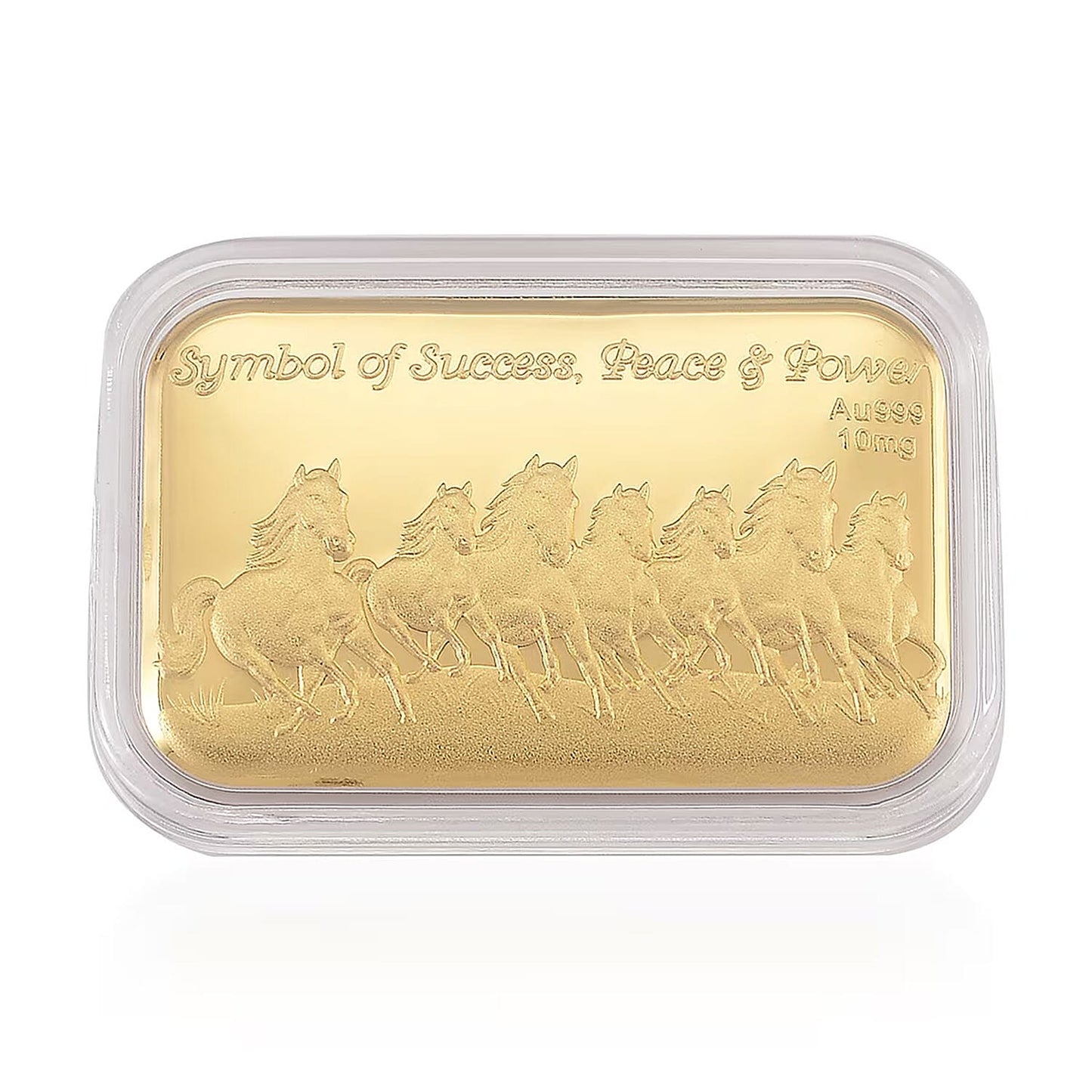 24K Golden Blessing - Seven Horses Emboss Sheet