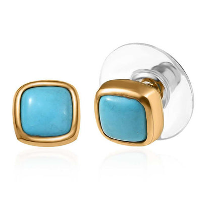 Sleeping Beauty Turquoise Stud Earrings
