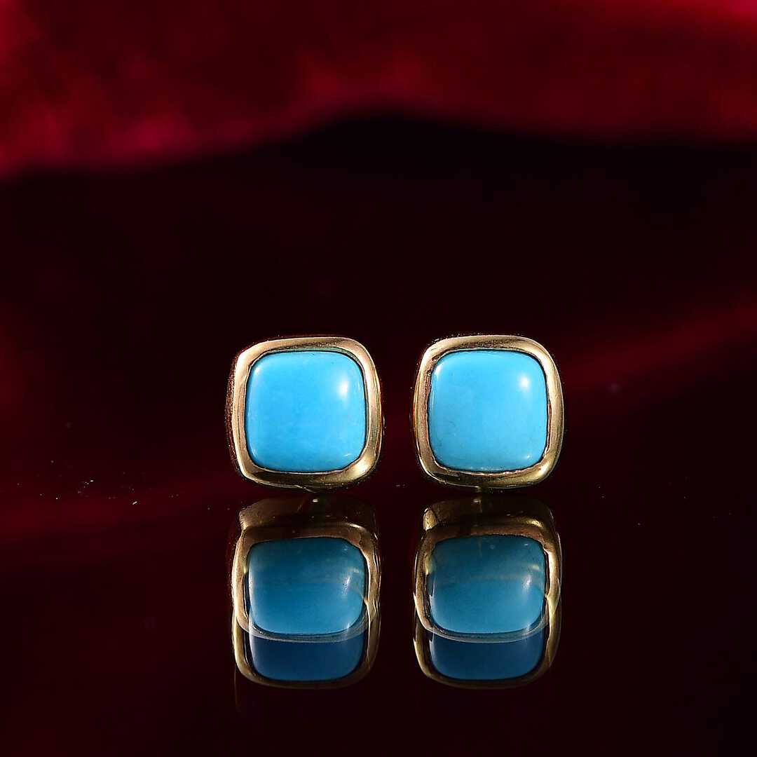 Sleeping Beauty Turquoise Stud Earrings
