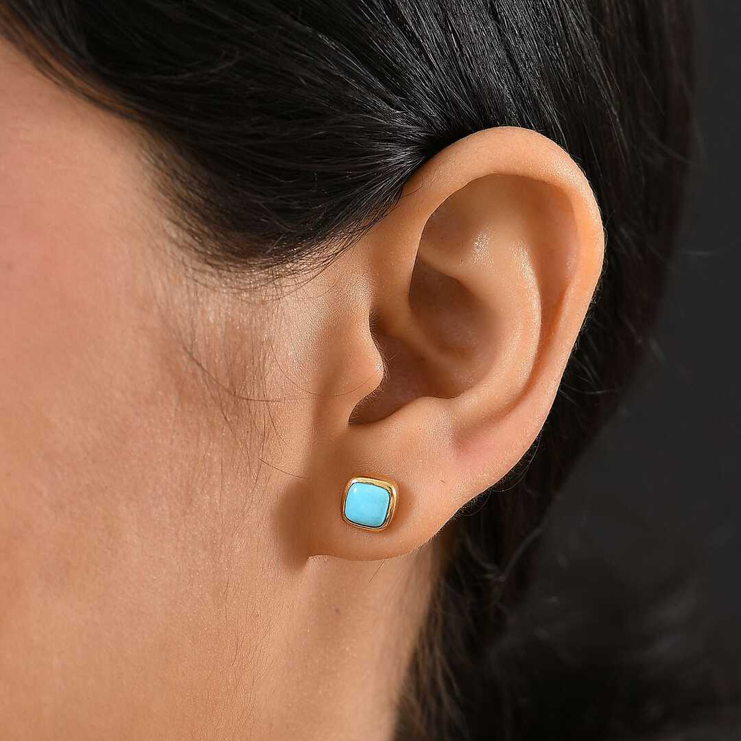Sleeping Beauty Turquoise Stud Earrings