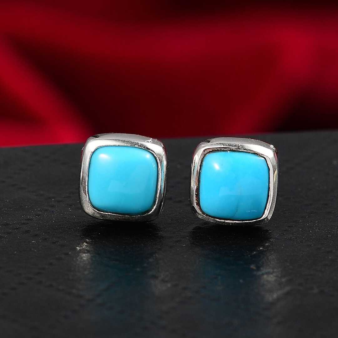 Sleeping Beauty Turquoise Stud Earrings