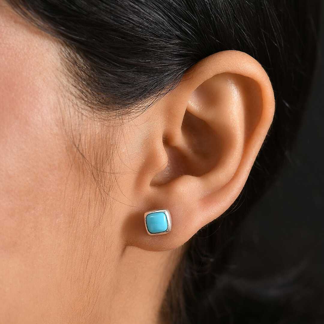Sleeping Beauty Turquoise Stud Earrings