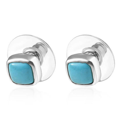 Sleeping Beauty Turquoise Stud Earrings