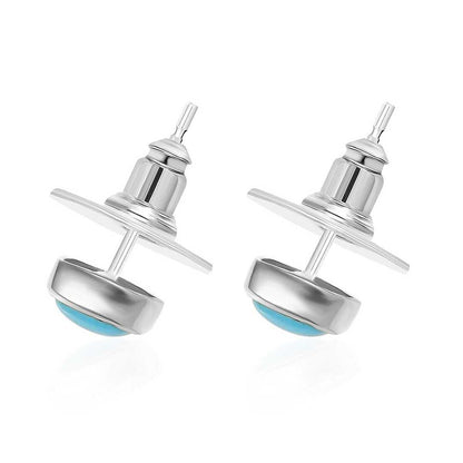 Sleeping Beauty Turquoise Stud Earrings