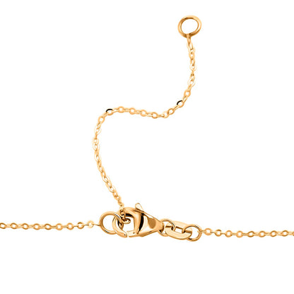 10K Yellow Gold Diamond-Cut Clover Pendant Necklace – A Lucky Touch of Elegance