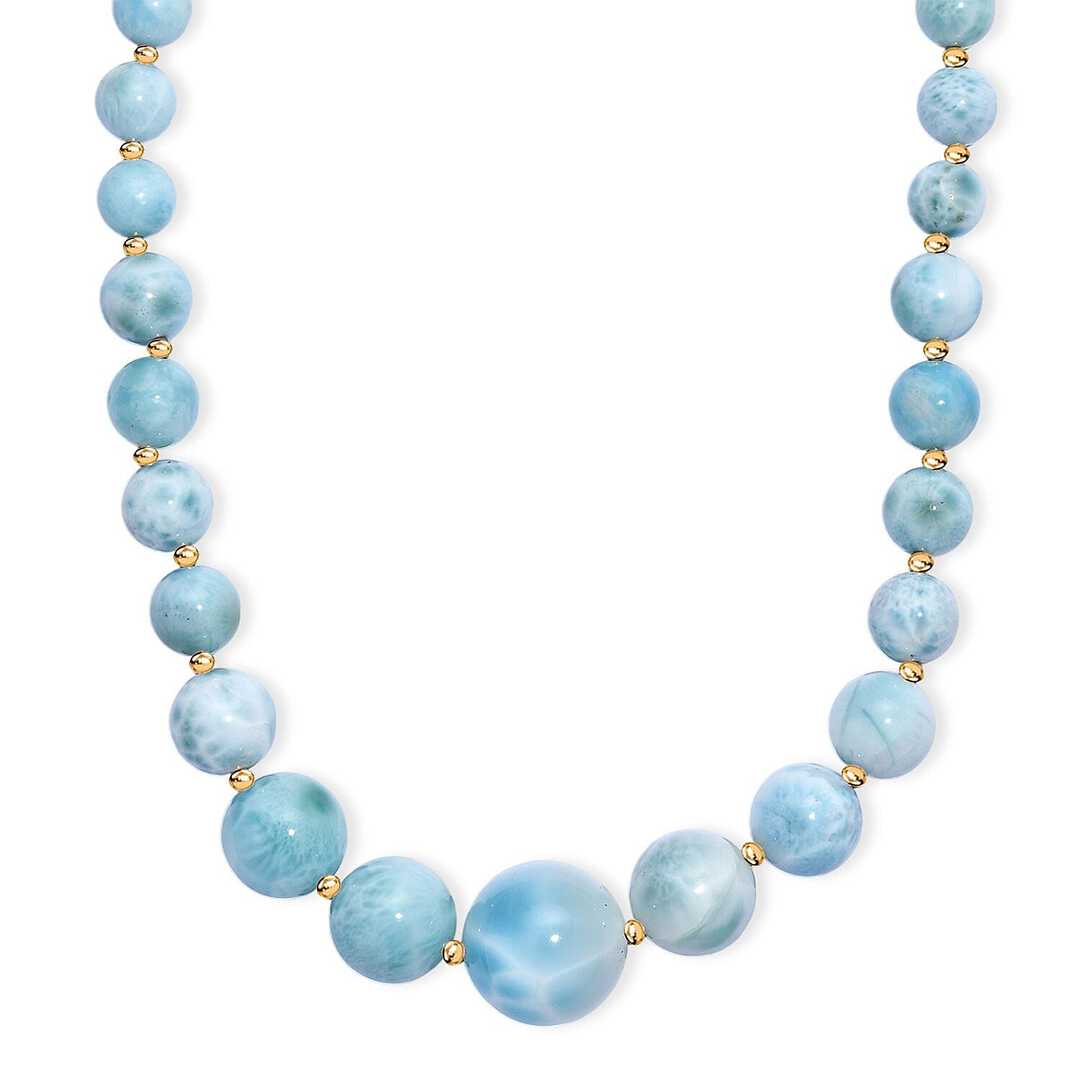 AAA Larimar Statement Necklace – Wear the Rarest Blue on Earth