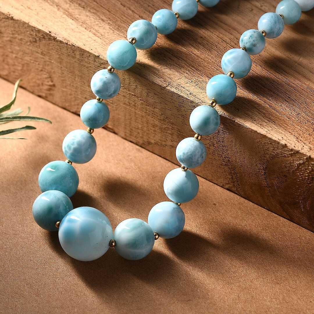 AAA Larimar Statement Necklace – Wear the Rarest Blue on Earth