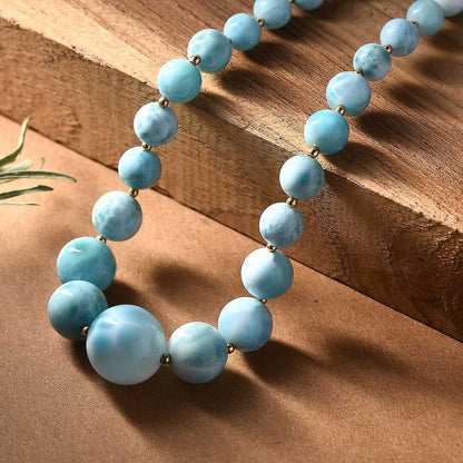AAA Larimar Statement Necklace – Wear the Rarest Blue on Earth