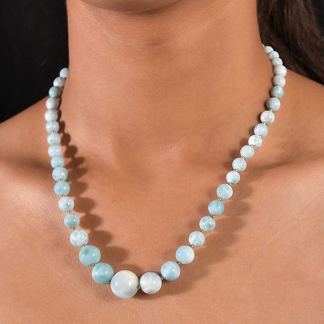 AAA Larimar Statement Necklace – Wear the Rarest Blue on Earth