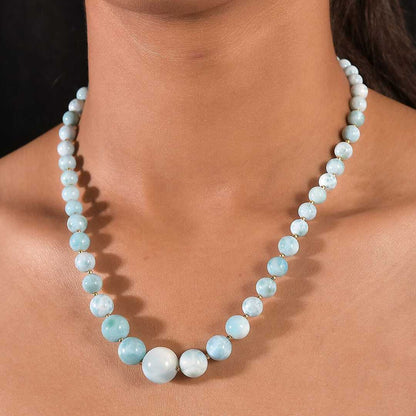 AAA Larimar Statement Necklace – Wear the Rarest Blue on Earth