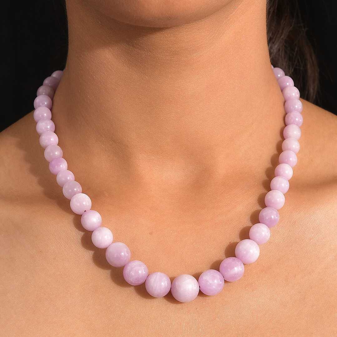 Kunzite Beaded Necklace