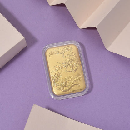 24K Gold Dragon Emboss Sheet – Sacred Symbol of Rising Energy