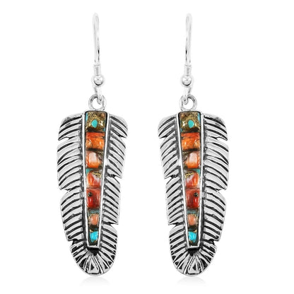 Santa Fe Style Feather Earrings – A Southwestern Touch of Natural Beauty