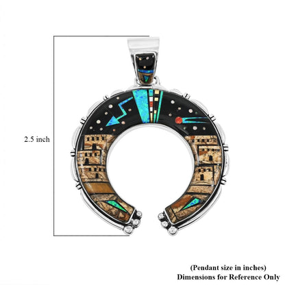 Santa Fe Style Pueblo Pendant – A Bold Southwestern Statement in Sterling Silver
