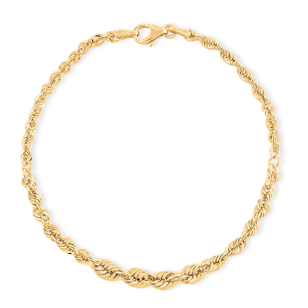 10K Yellow Gold Royal Rope Bracelet – A Statement of Strength and Style