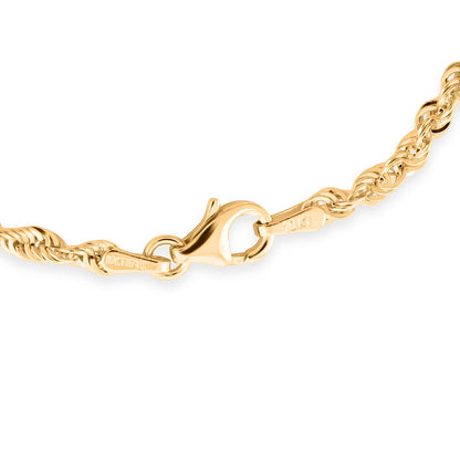 10K Yellow Gold Royal Rope Bracelet – A Statement of Strength and Style