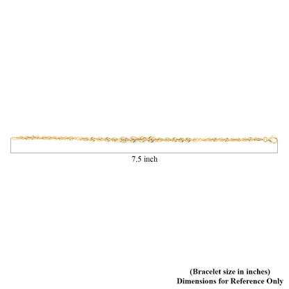 10K Yellow Gold Royal Rope Bracelet – A Statement of Strength and Style