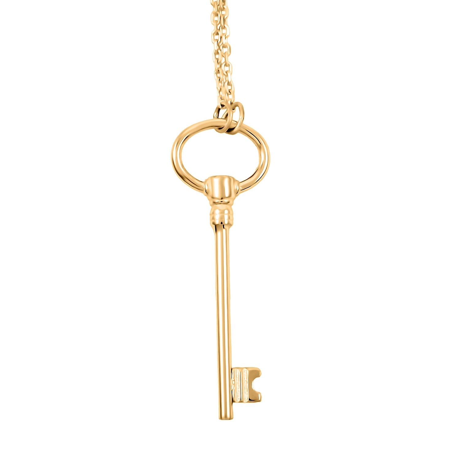 10K Yellow Gold Golden Key Necklace – Unlock the Beauty Within