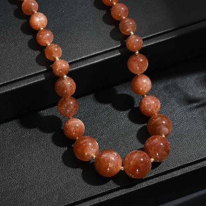 Sunstone Beaded Necklace