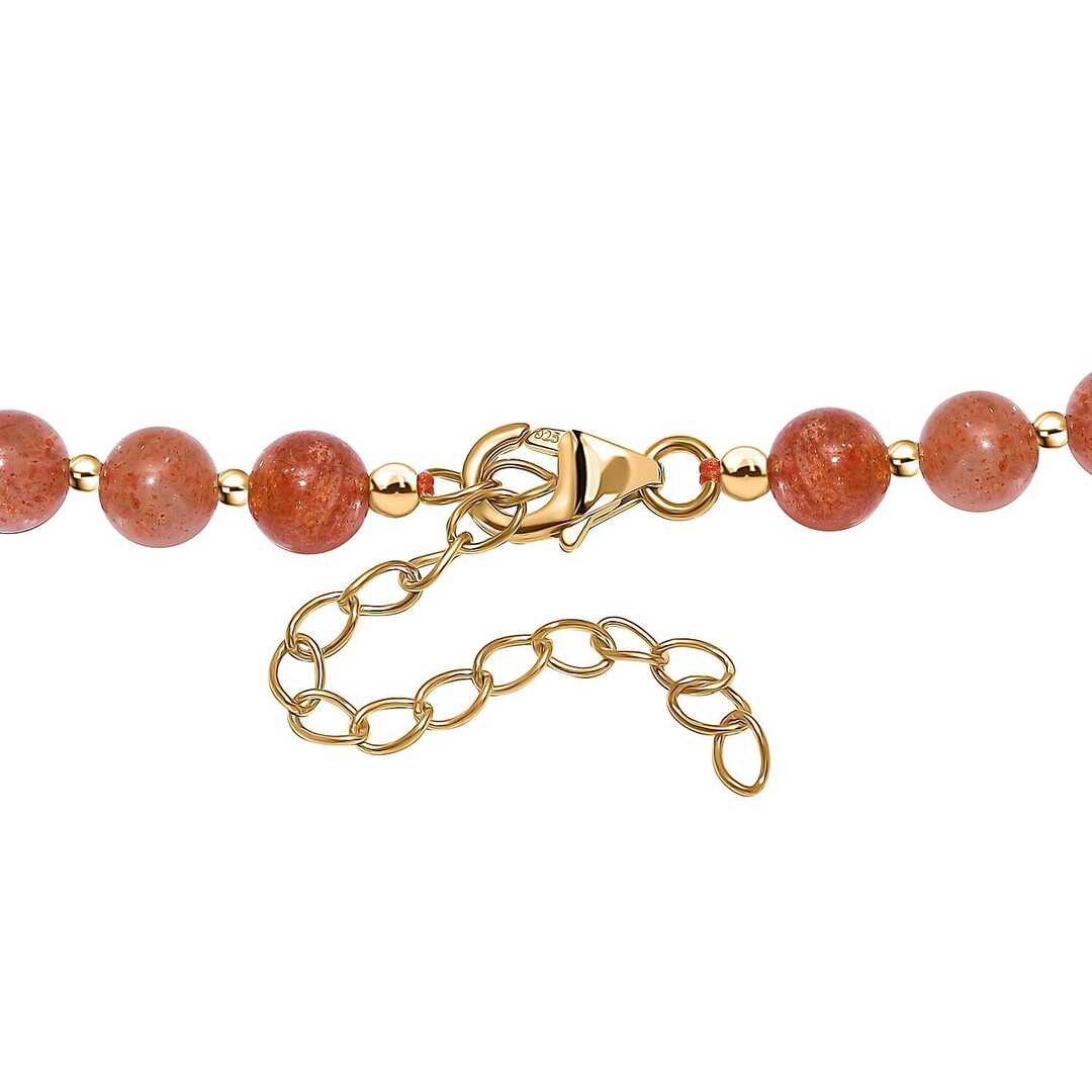 Sunstone Beaded Necklace