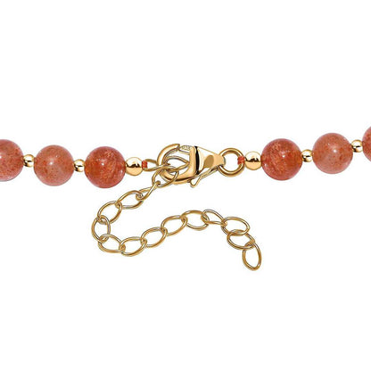 Sunstone Beaded Necklace