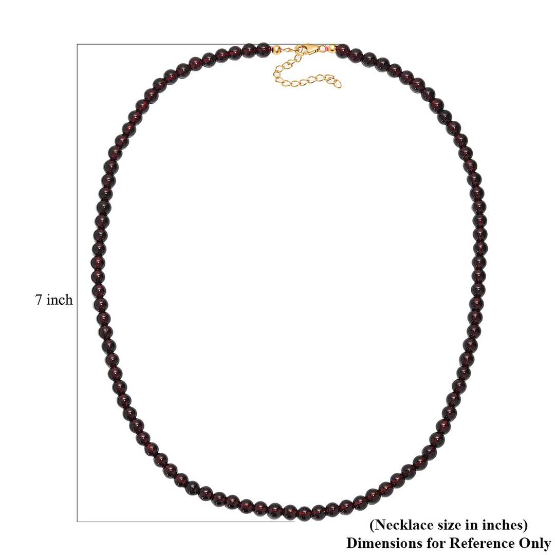 Mozambique Garnet Beaded Necklace