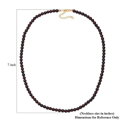 Mozambique Garnet Beaded Necklace