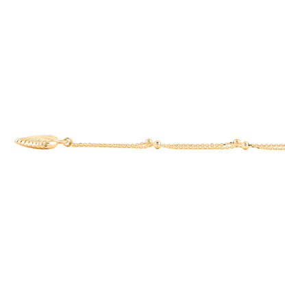 10K Yellow Gold Diamond-Cut Heart Beads Necklace – A Shimmering Symbol of Love