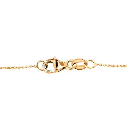 10K Yellow Gold Diamond-Cut Heart Beads Necklace – A Shimmering Symbol of Love