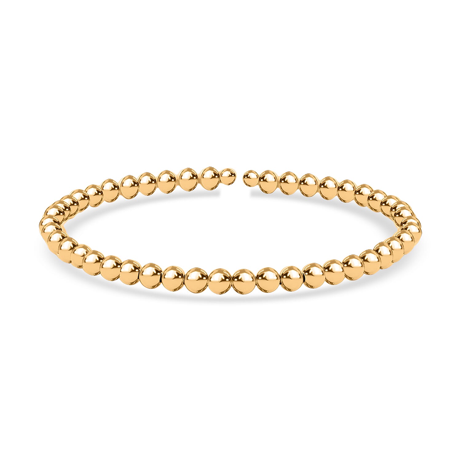 10K Yellow Gold 4mm Bead Adjustable Bracelet – Effortless Elegance, Perfect Fit