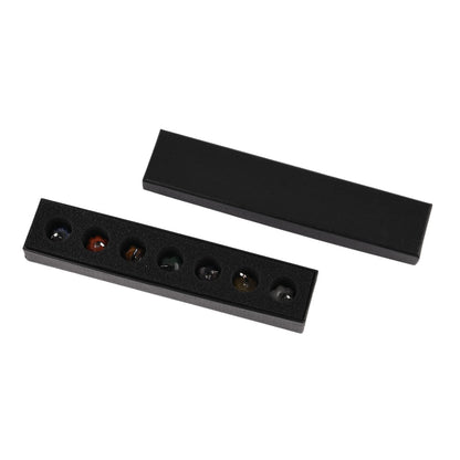 Chakra Mini Pumpkin Set – 7 Stones for Halloween Balance & Protection