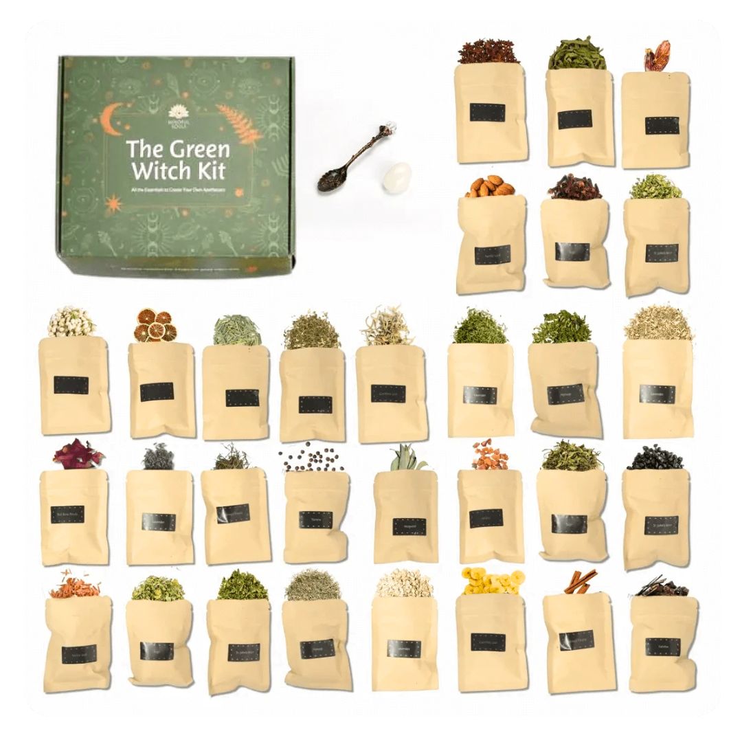 Green Witch Altar Kit - For Manifestation & Moon Rituals