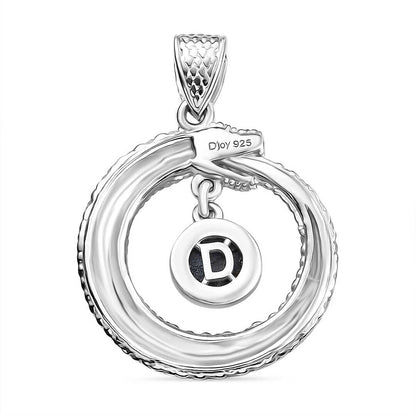 Blue Star Sapphire Ouroboros Pendant