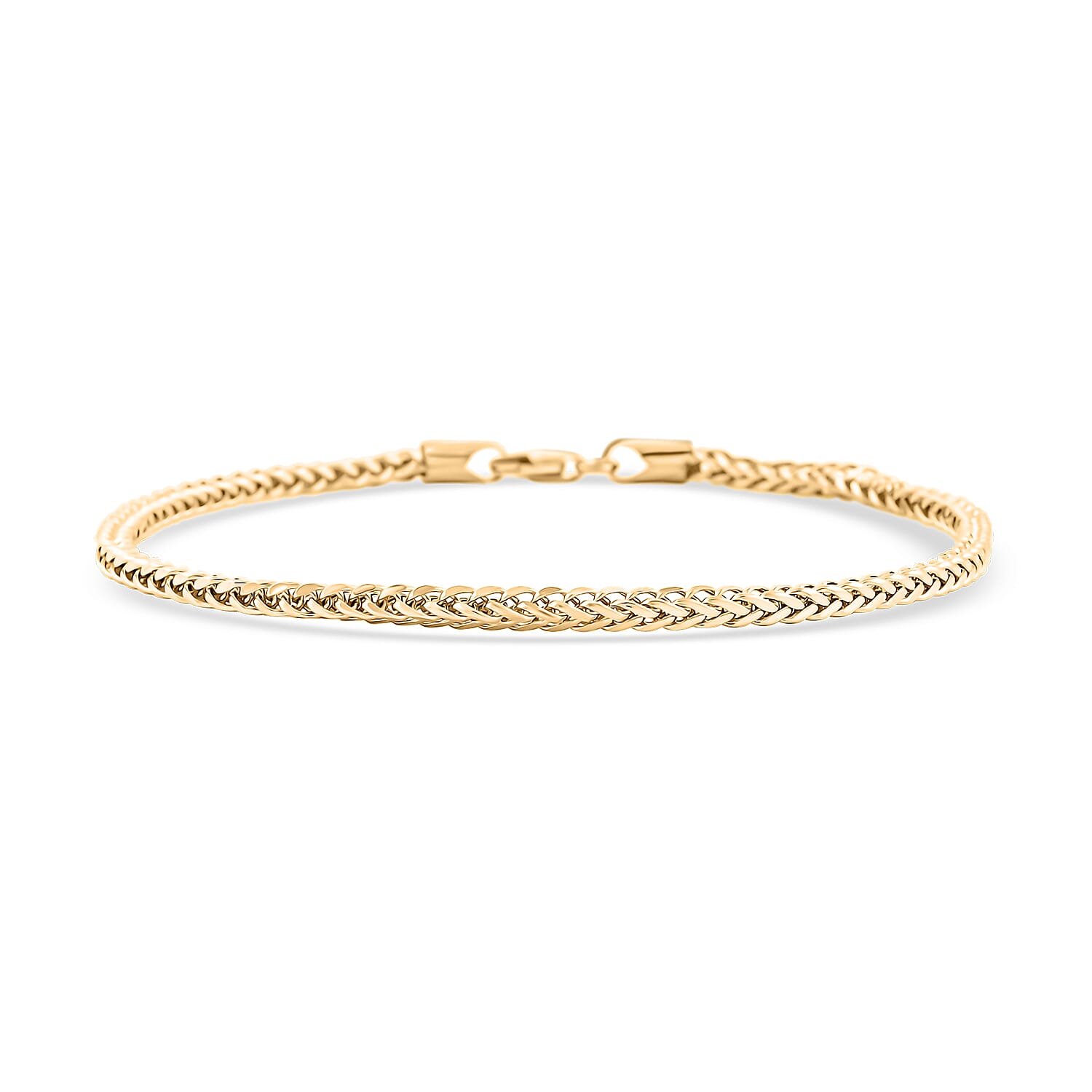 10K Yellow Gold Bracelet – Refined Strength in a Golden Weave