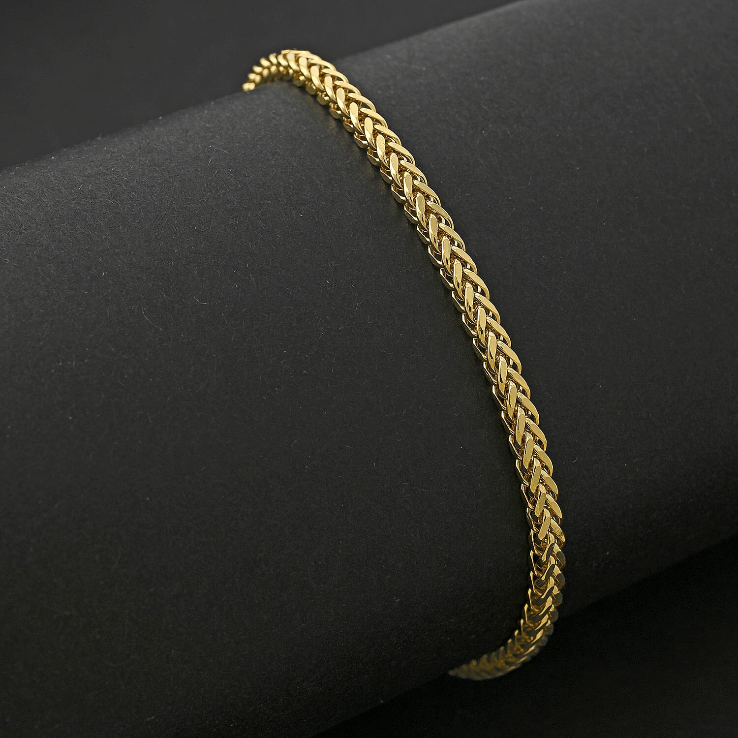 10K Yellow Gold Bracelet – Refined Strength in a Golden Weave