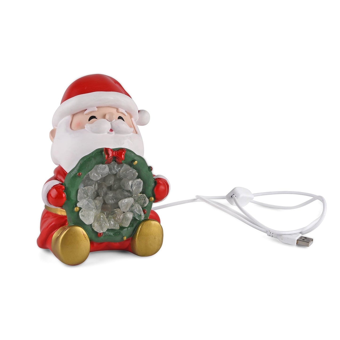 Crystal Santa Claus Night Light - Holiday Mindful Décor