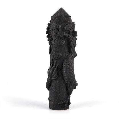 Natural Shungite Dragon Statue – A Keeper of Good Fortune